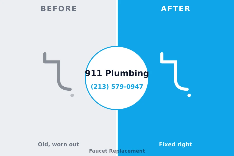 Before and after: plumbing repair Tuxedo, NY